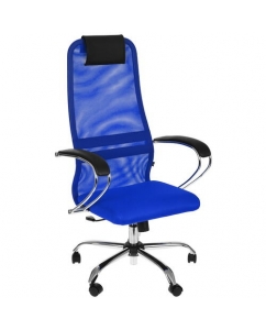 Кресло офисное Метта SU-B-8/подл.101/осн.003 синий | emobi