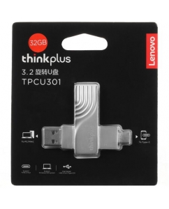 Память OTG USB Flash 32 ГБ Lenovo ThinkPlus Spin Drive [36005625] | emobi