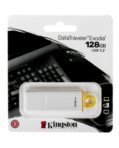 Память USB Flash 128 ГБ Kingston DataTraveler Exodia [DTX White/128GB] | emobi