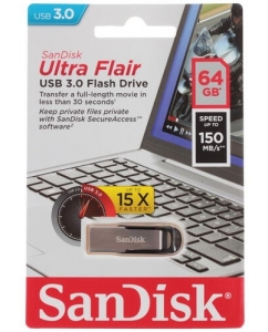 Память USB Flash 64 ГБ SanDisk Ultra Flair [SDCZ73-064G-G46] | emobi