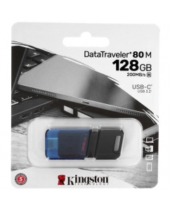 Память OTG USB Flash 128 ГБ Kingston DataTraveler 80M [DT80M/128GB] | emobi