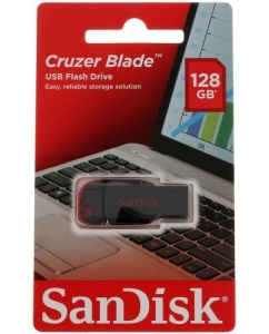 Память USB Flash 128 ГБ SanDisk Cruzer Blade [SDCZ50-128G-B35] | emobi