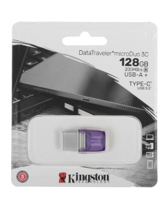 Память OTG USB Flash 128 ГБ Kingston DataTraveler MicroDuo 3C [DTDUO3CG3/128GB] | emobi