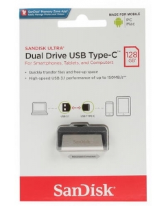Память OTG USB Flash 128 ГБ SanDisk Ultra Dual [SDDDC2-128G-G46] | emobi