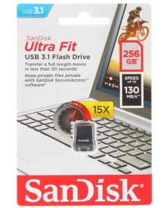 Память USB Flash 256 ГБ SanDisk Ultra Fit [SDCZ430-256G-G46] | emobi