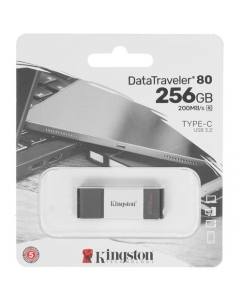 Память OTG USB Flash 256 ГБ Kingston DataTraveler 80 [DT80/256GB] | emobi