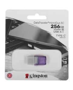Память OTG USB Flash 256 ГБ Kingston DataTraveler MicroDuo 3C [DTDUO3CG3/256GB] | emobi