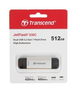 Память USB Flash 512 ГБ Transcend JetFlash 930C [TS512GJF930C] | emobi