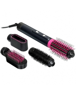 Фен-щетка Super hair dryer styler черный/розовый | emobi