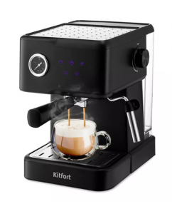 Кофеварка рожковая Kitfort КТ-7124 черный | emobi