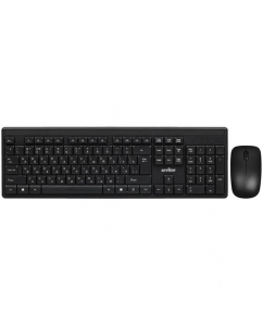 Купить Клавиатура+мышь беспроводная Aceline KM-1205BU черный в E-mobi