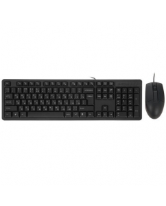 Клавиатура+мышь проводная A4Tech KK-3330S черный | emobi