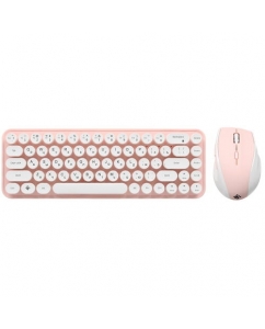 Купить Клавиатура+мышь беспроводная DEXP Pink Lollipop розовый в E-mobi