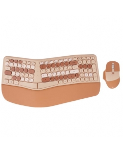 Клавиатура+мышь беспроводная DEXP SMK-680M4AG бежевый | emobi