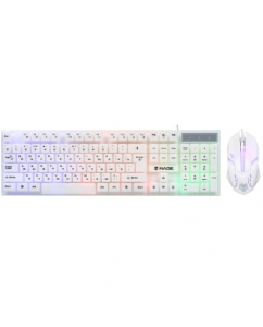 Купить Клавиатура+мышь проводная Aceline GS Rage 100 белый в E-mobi