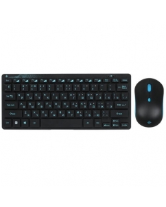 Купить Клавиатура+мышь беспроводная DEXP KM-1006BU черный в E-mobi