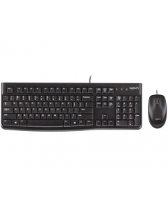 Клавиатура+мышь проводная Logitech Desktop MK120 черный | emobi