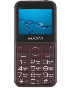 Купить Сотовый телефон Maxvi B231 коричневый в E-mobi