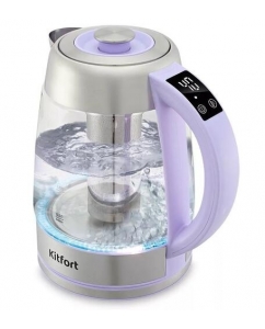 Купить Электрочайник Kitfort КТ-6624 фиолетовый в E-mobi