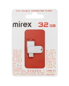 Память OTG USB Flash 32 ГБ Mirex Bolero [13600-IT3BLR32] | emobi