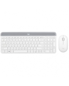 Клавиатура+мышь беспроводная Logitech Slim Wireless Desktop MK470 белый | emobi