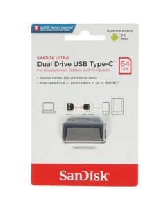 Память OTG USB Flash 64 ГБ SanDisk Ultra Dual [SDDDC2-064G-G46] | emobi