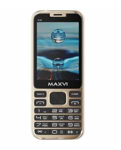 Сотовый телефон Maxvi X10 золотистый | emobi