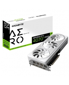Купить Видеокарта Gigabyte GeForce RTX 4070 Ti SUPER AERO OC 16 ГБ (GV-N407TSAEROOC-16GD), LHR в E-mobi