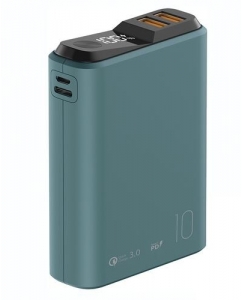 Купить Портативный аккумулятор Olmio QS-10 зеленый в E-mobi