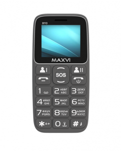 Сотовый телефон Maxvi B110 серый | emobi
