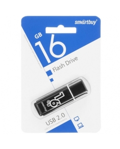 Память USB Flash 16 ГБ Smartbuy Glossy [SB16GBGS-K] | emobi