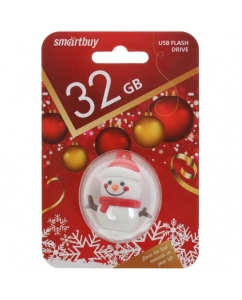 Память USB Flash 32 ГБ Smartbuy NY series Снеговик Snow Paul [SB32GBSnowP] | emobi