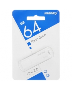 Память USB Flash 64 ГБ Smartbuy Clue [SB64GBCLU-W] | emobi
