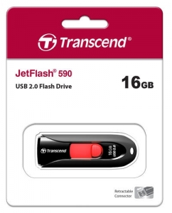 Память USB Flash 16 ГБ Transcend JetFlash 590K [TS16GJF590K] | emobi
