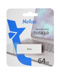 Память USB Flash 64 ГБ Netac U185 [NT03U185N-064G-20WH] | emobi