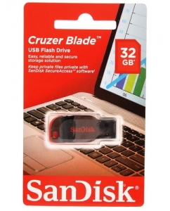 Память USB Flash 32 ГБ SanDisk Cruzer Blade [SDCZ50-032G-B35] | emobi