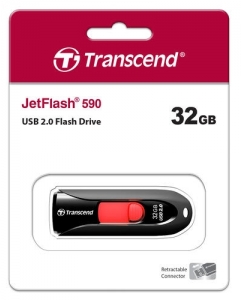 Память USB Flash 32 ГБ Transcend JetFlash 590K [TS32GJF590K] | emobi