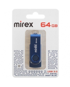 Память USB Flash 64 ГБ Mirex SWIVEL [13600-FM3BSL64] | emobi