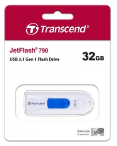 Память USB Flash 32 ГБ Transcend JetFlash 790W [TS32GJF790W] | emobi