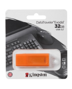Память USB Flash 32 ГБ Kingston DataTraveler Exodia [KC-U2G32-7GO] | emobi
