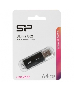 Память USB Flash 64 ГБ Silicon Power U02 [SP064GBUF2U02V1K] | emobi