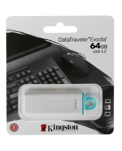 Память USB Flash 64 ГБ Kingston DataTraveler Exodia [DTX White/64GB] | emobi