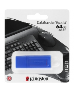 Память USB Flash 64 ГБ Kingston DataTraveler Exodia [KC-U2G64-7GB] | emobi