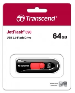 Память USB Flash 64 ГБ Transcend JetFlash 590K [TS64GJF590K] | emobi
