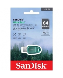 Память USB Flash 64 ГБ SanDisk Ultra Eco [SDCZ96-064G-G46] | emobi