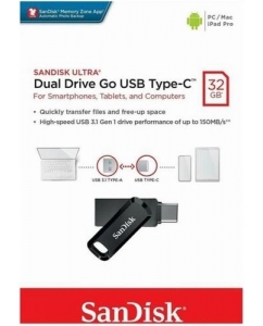 Память OTG USB Flash 32 ГБ SanDisk Ultra Dual Drive Go [SDDDC3-032G-G46] | emobi