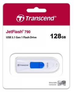 Память USB Flash 128 ГБ Transcend JetFlash 790W [TS128GJF790W] | emobi