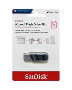 Купить Память OTG USB Flash 32 ГБ SanDisk iXpand Flash Drive Flip [[SDIX90N-032G-GN6NN] в E-mobi