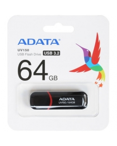 Память USB Flash 64 ГБ ADATA UV150 [AUV150-64G-RBK] | emobi