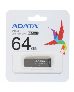 Память USB Flash 64 ГБ ADATA UV350 [AUV350-64G-RBK] | emobi